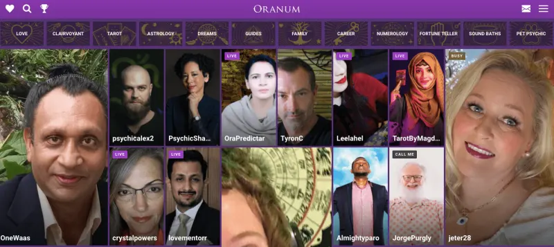 Oranum website